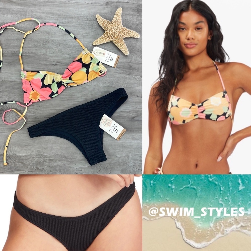 ☀️BILLABONG☀️ PRETTY DAZE REV SHIR SUMMER HIGH ISLA BIKINI SET